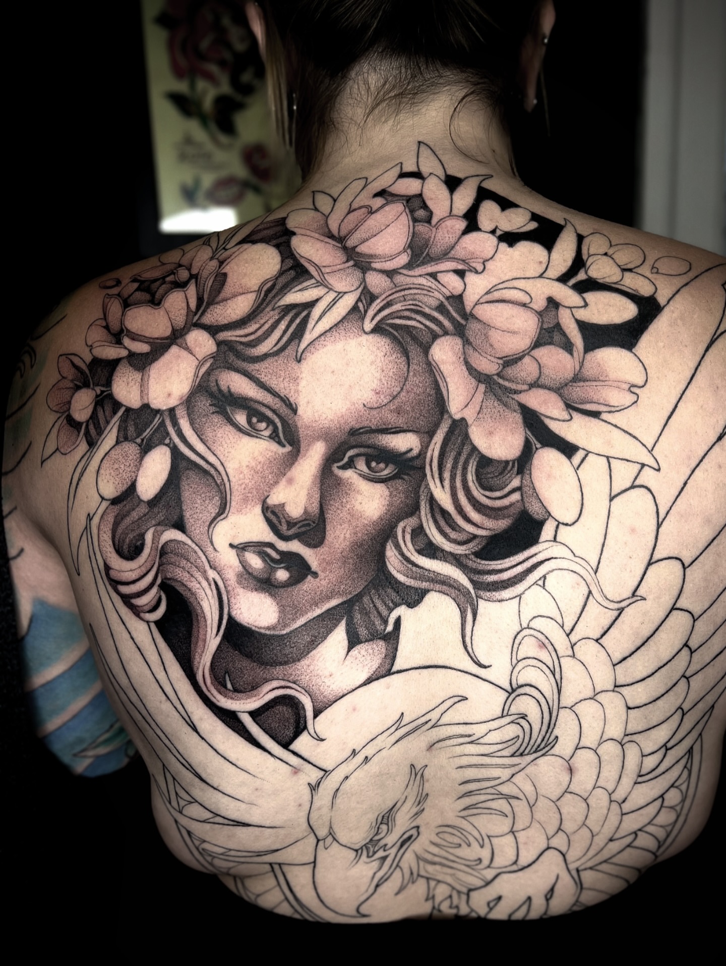 Tattoo by @kayseeshuster — black_and_grey, realism