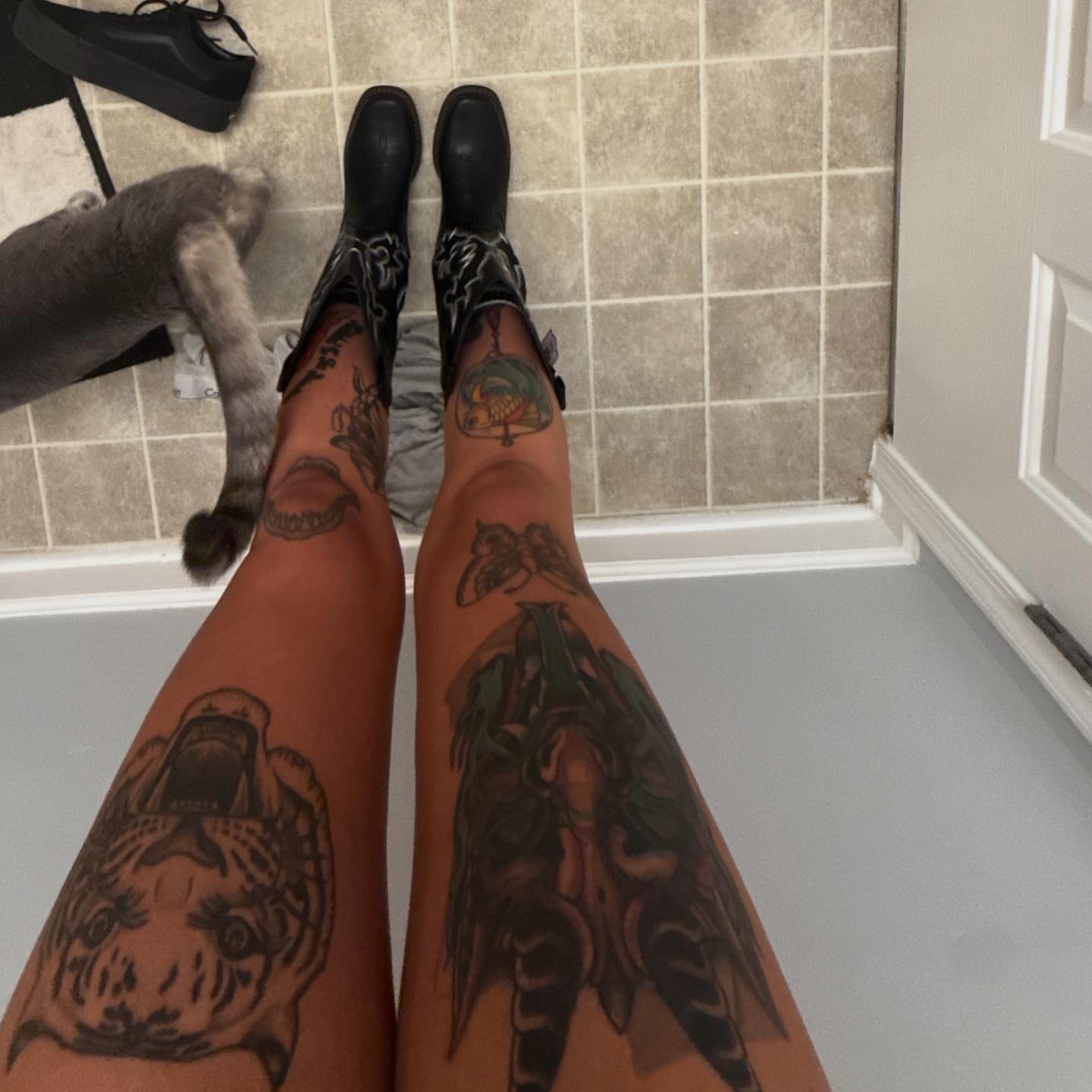 Tattoo by @tankiesfrattoos — american_traditional, black_and_grey