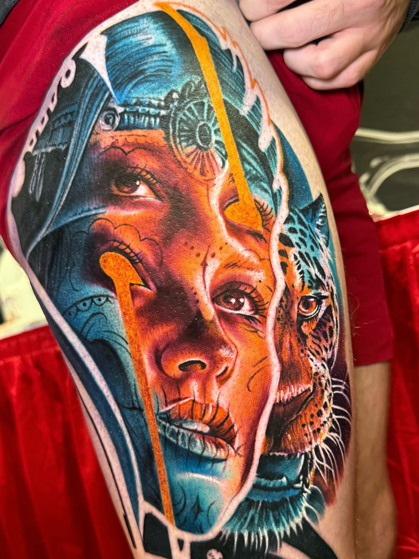 Tattoo by @gbarreratattoos — realism, dark_realism