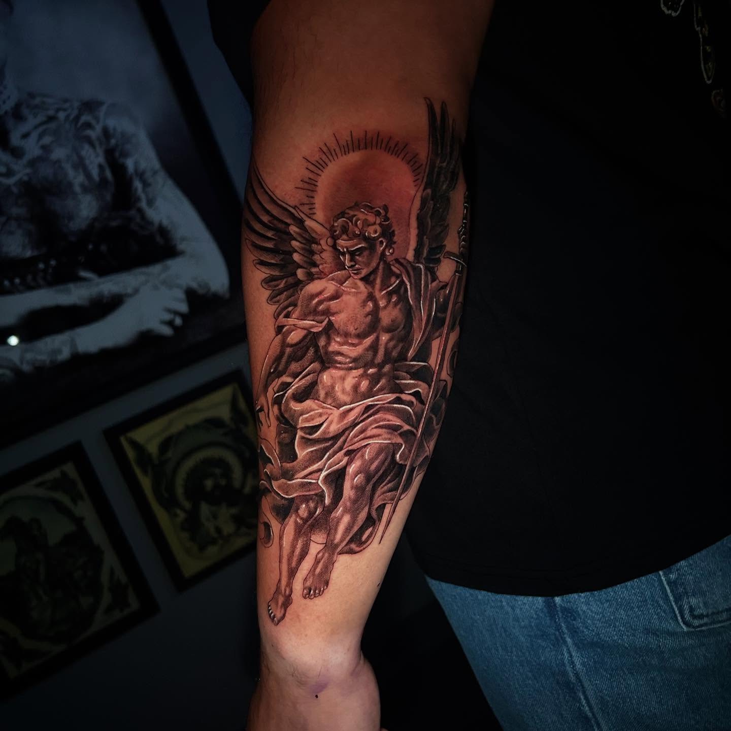 Tattoo by @acruz_707 — realism, black_and_grey
