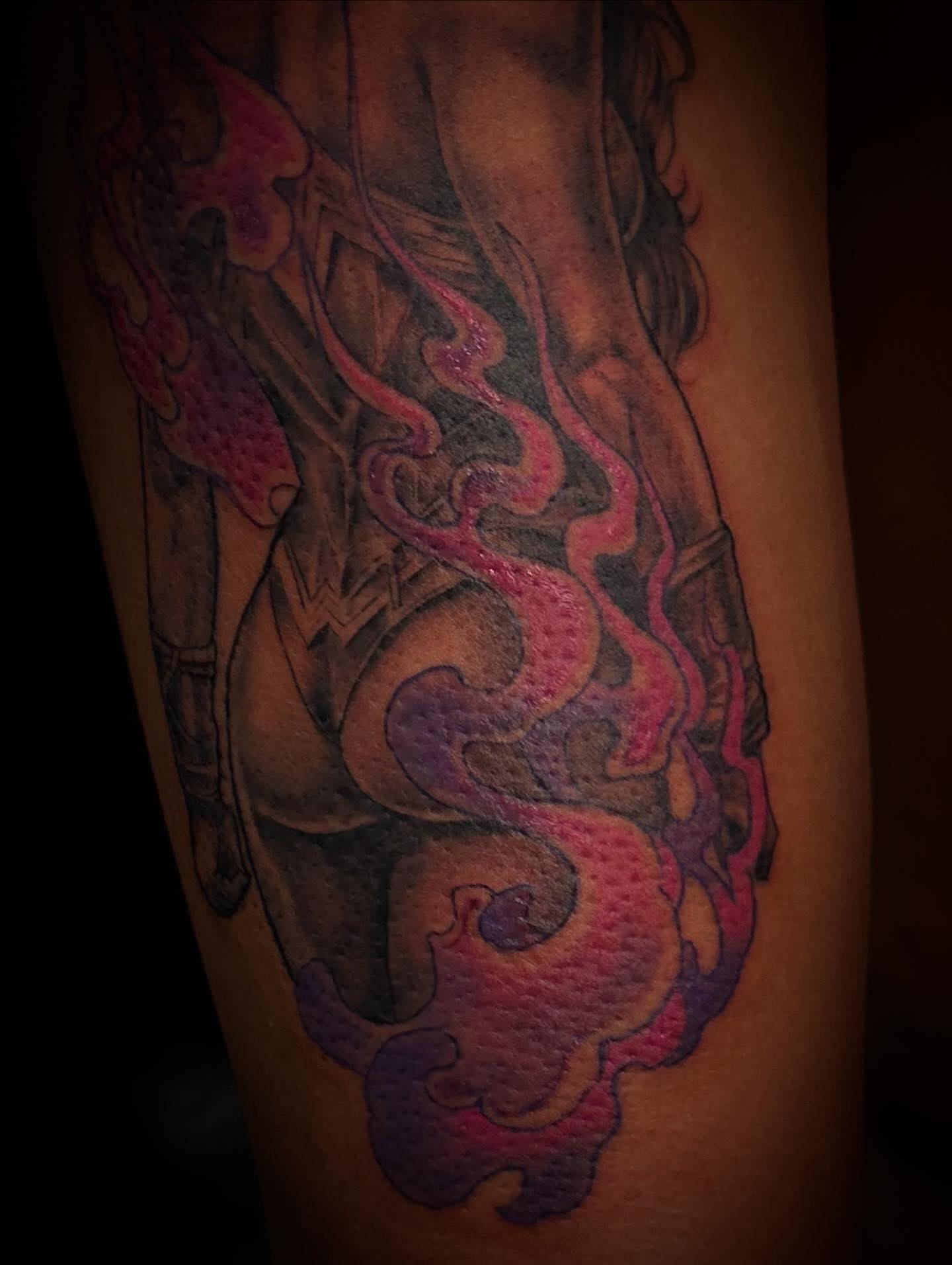 Tattoo by @rockemtatts — american_traditional, dotwork