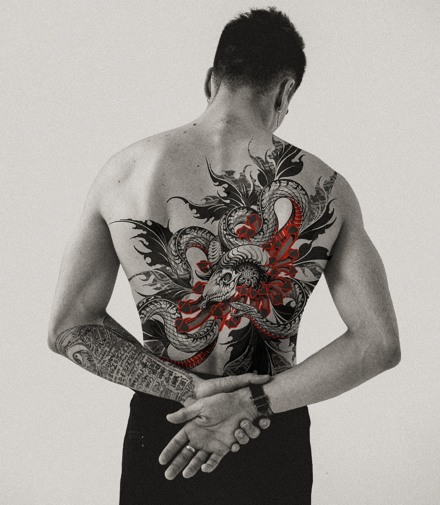 Tattoo by @a_flow_to — black_and_grey, japanese_irezumi