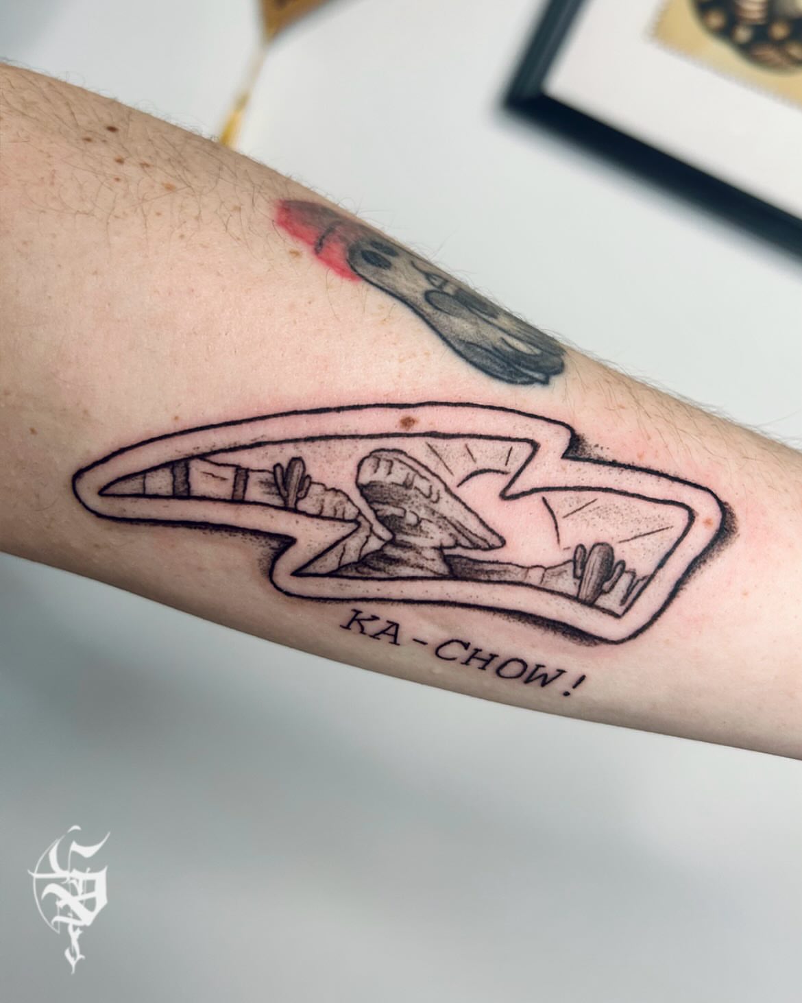 Tattoo by @foxhead_tattoo — black_and_grey