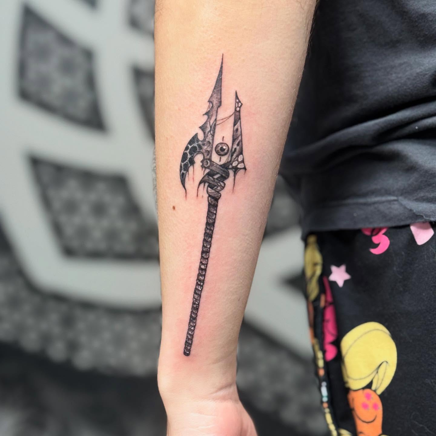Tattoo by @inked_alex — black_and_grey