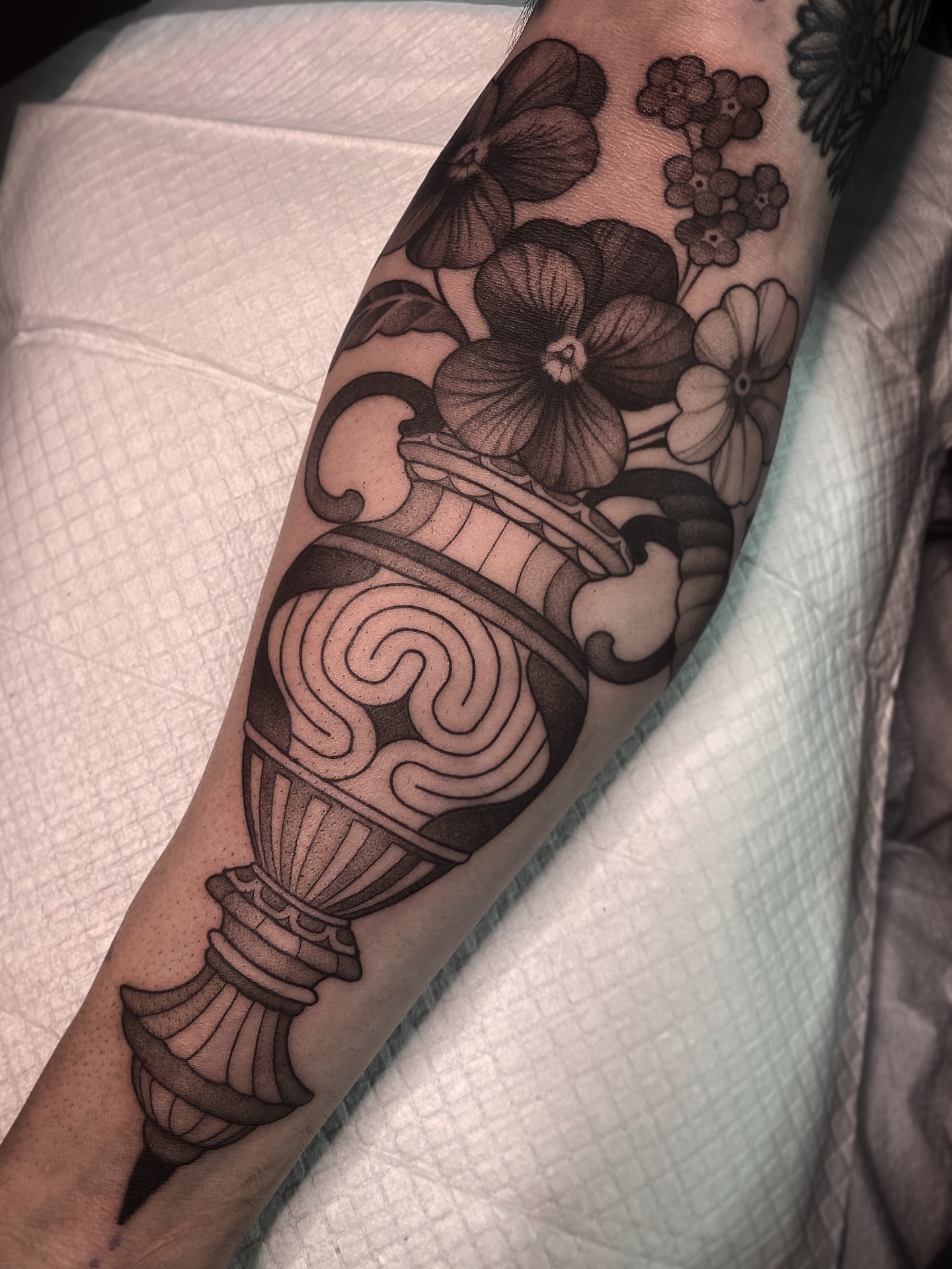 Tattoo by @n.dickinson — black_and_grey