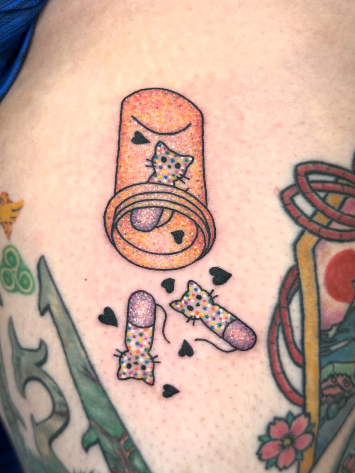 Tattoo by @blackopalinktattoos โ dotwork