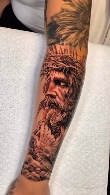 Tattoo by @brawdertattoo — realism, black_and_grey