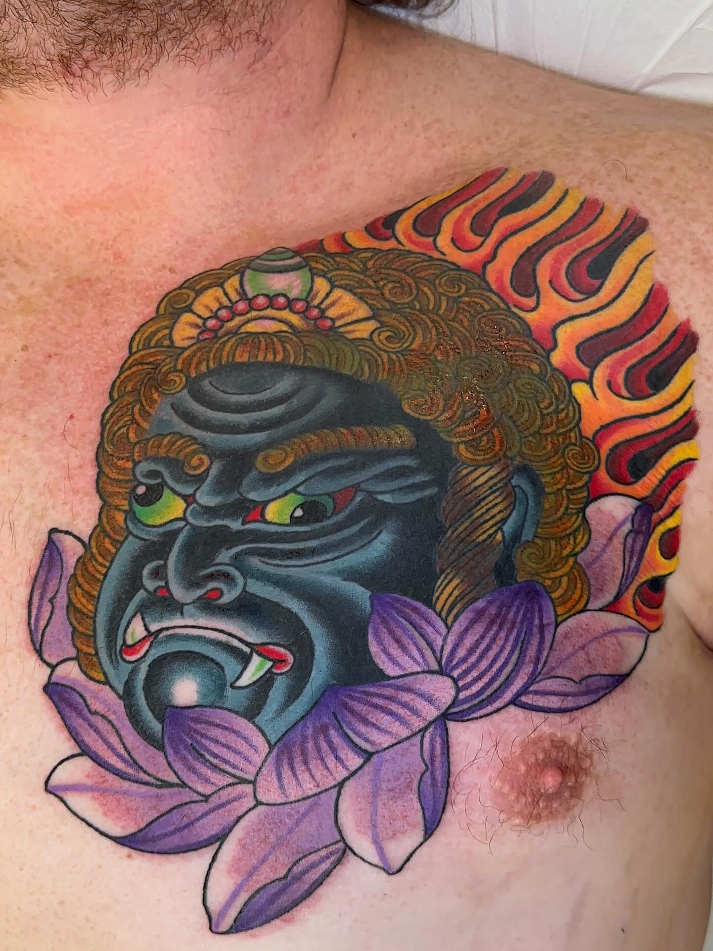 Tattoo by @codyhansontattoos — american_traditional, dotwork