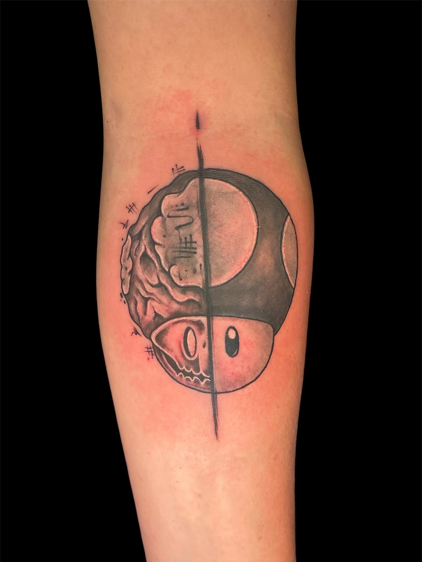 Tattoo by @tattyourface β black_and_grey