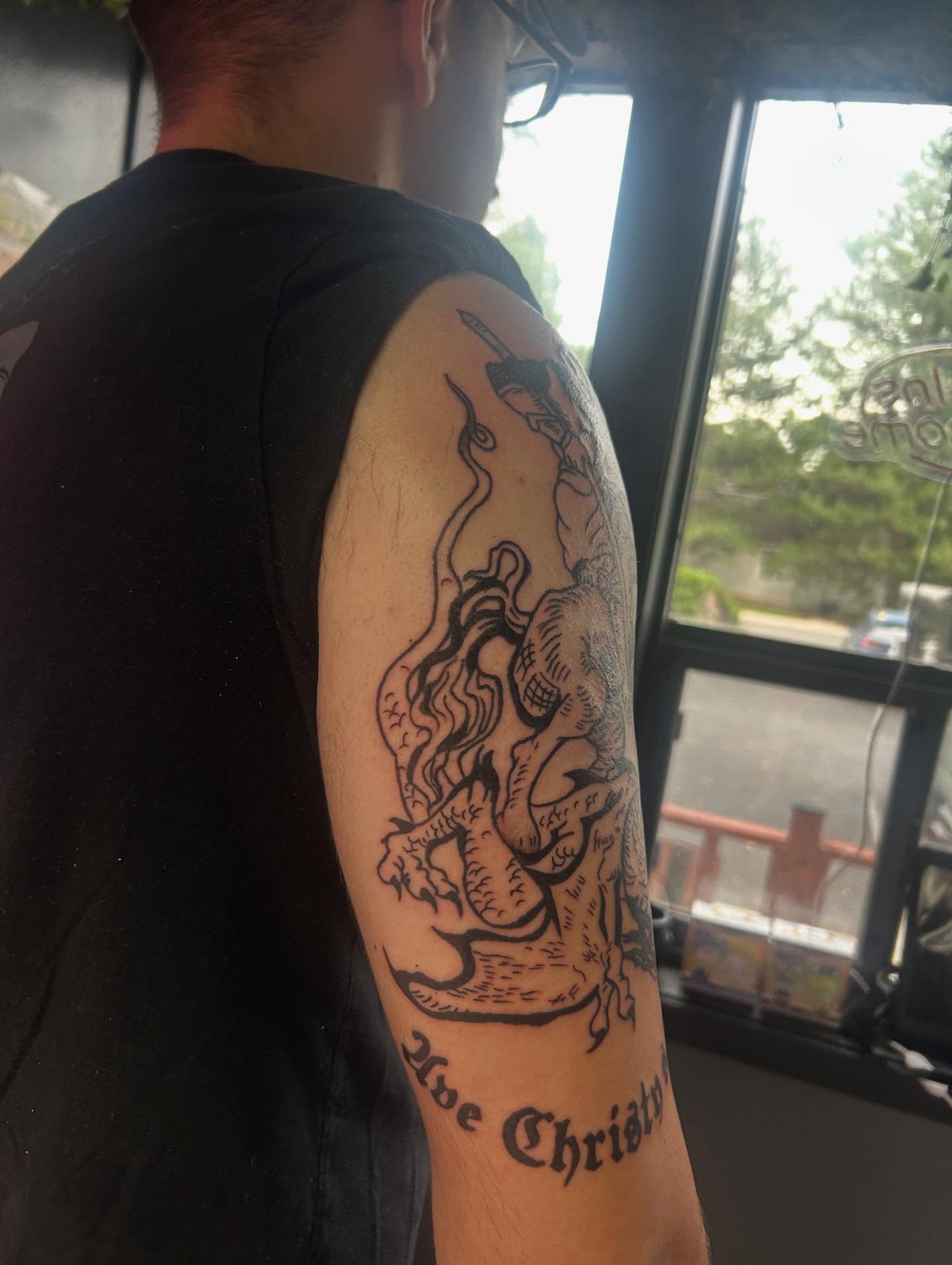 Tattoo by @emmysartemporium — black_and_grey