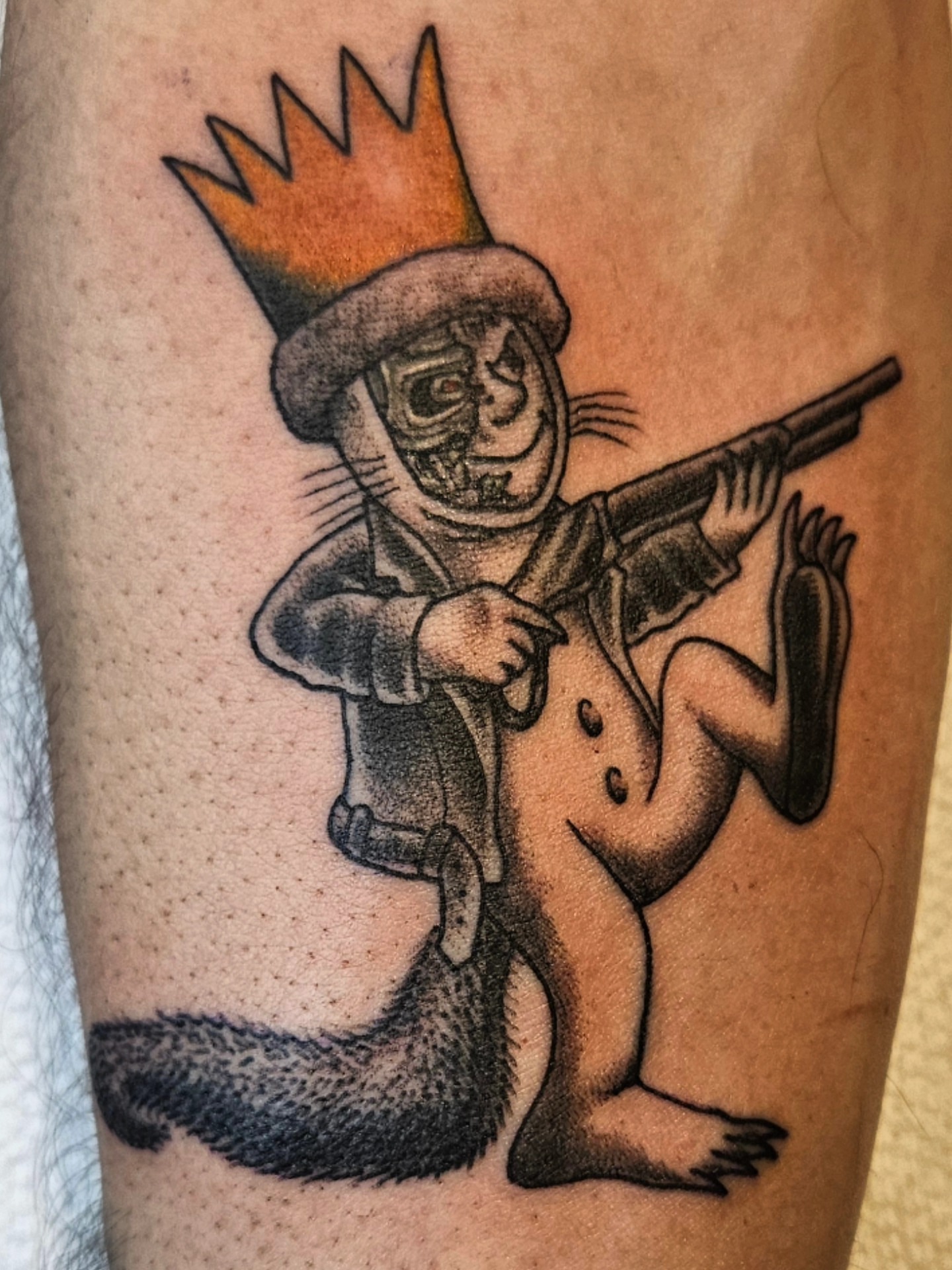 Tattoo by @owenmillertattoo — dotwork, black_and_grey