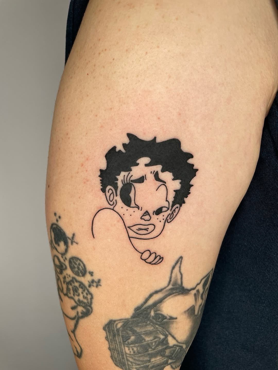 Tattoo by @telephonepole2 — ignorant, blackwork