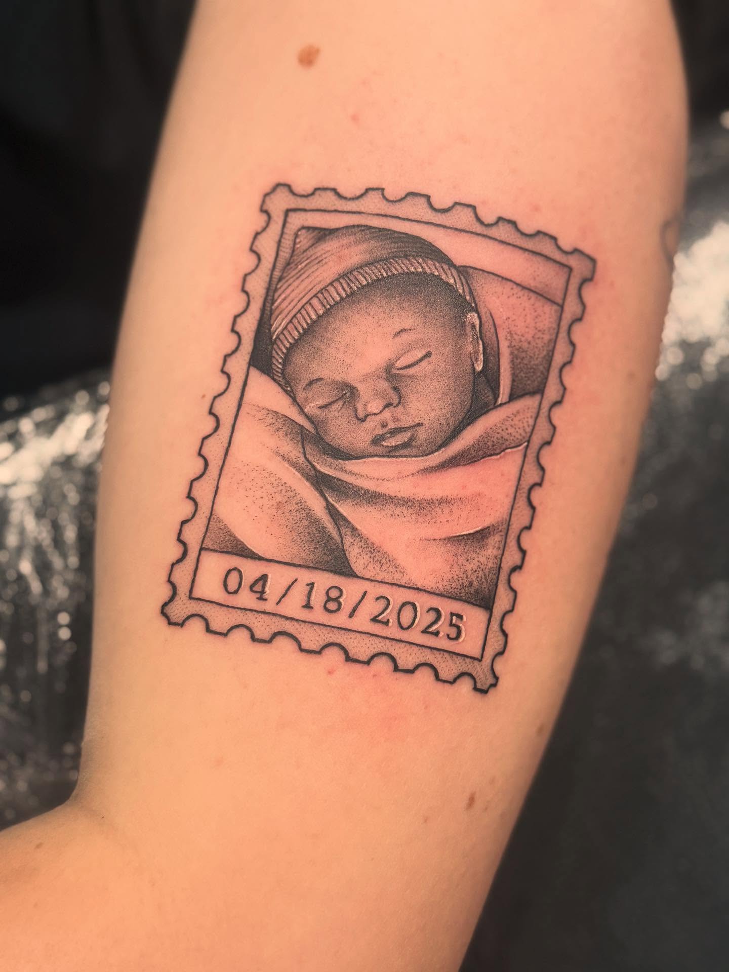 Tattoo by @scottys_ink315 — dotwork