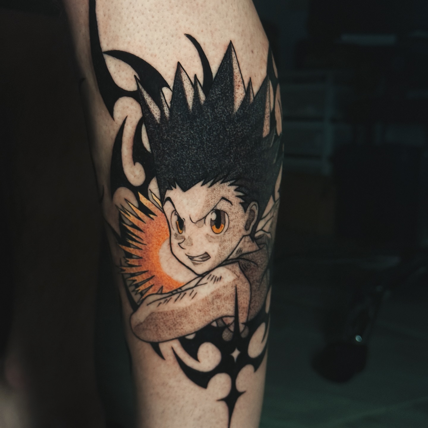 Tattoo by @umbra.inks — anime