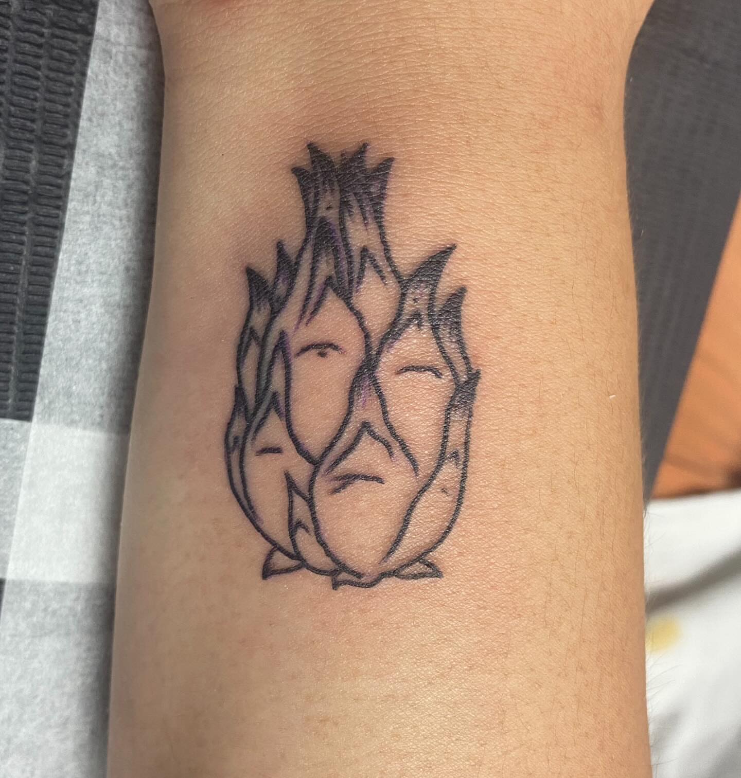 Artichoke geometric tattoo on the forearm by MD Ariel🦷