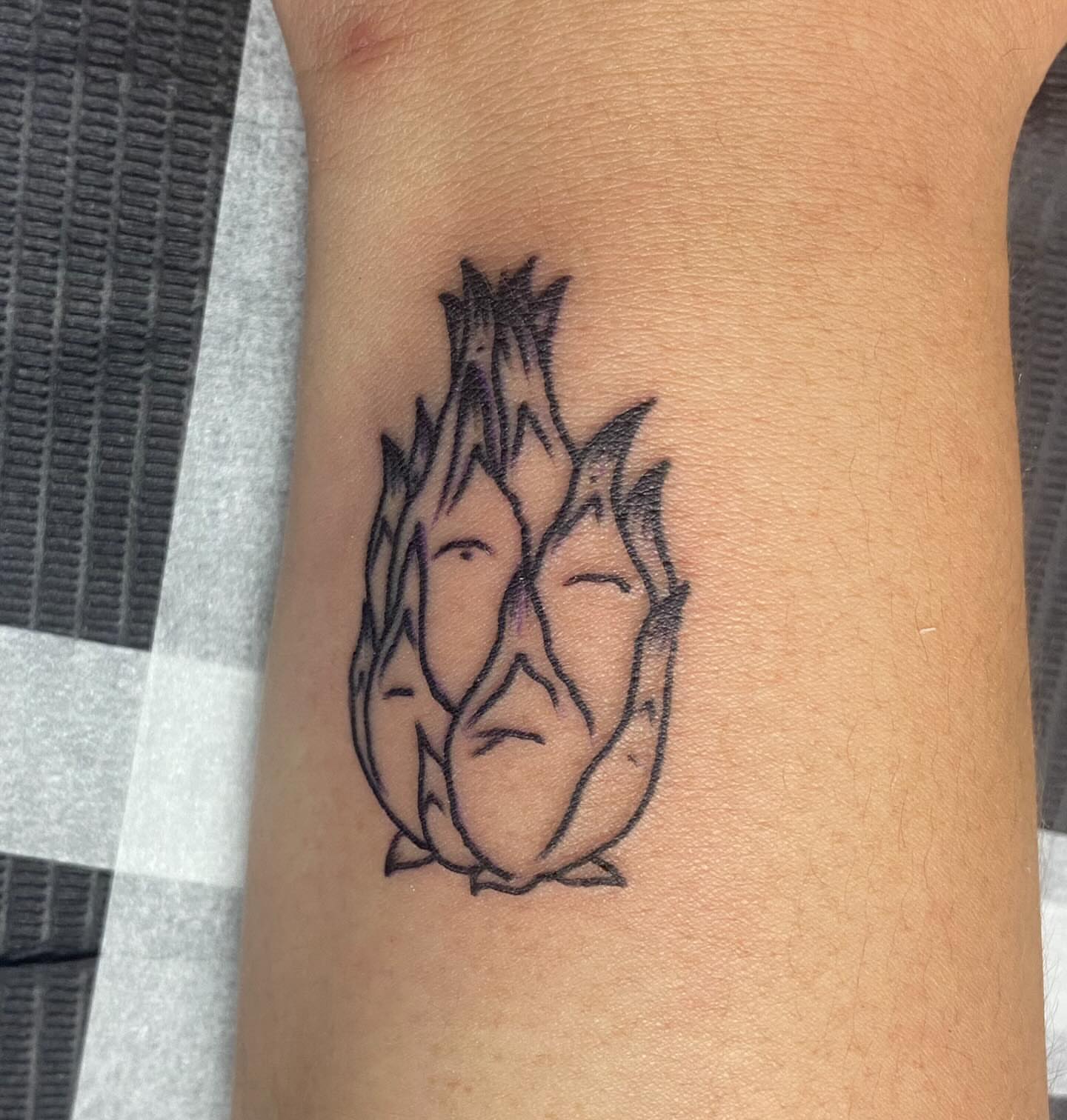 Artichoke geometric tattoo on the forearm by MD Ariel🦷