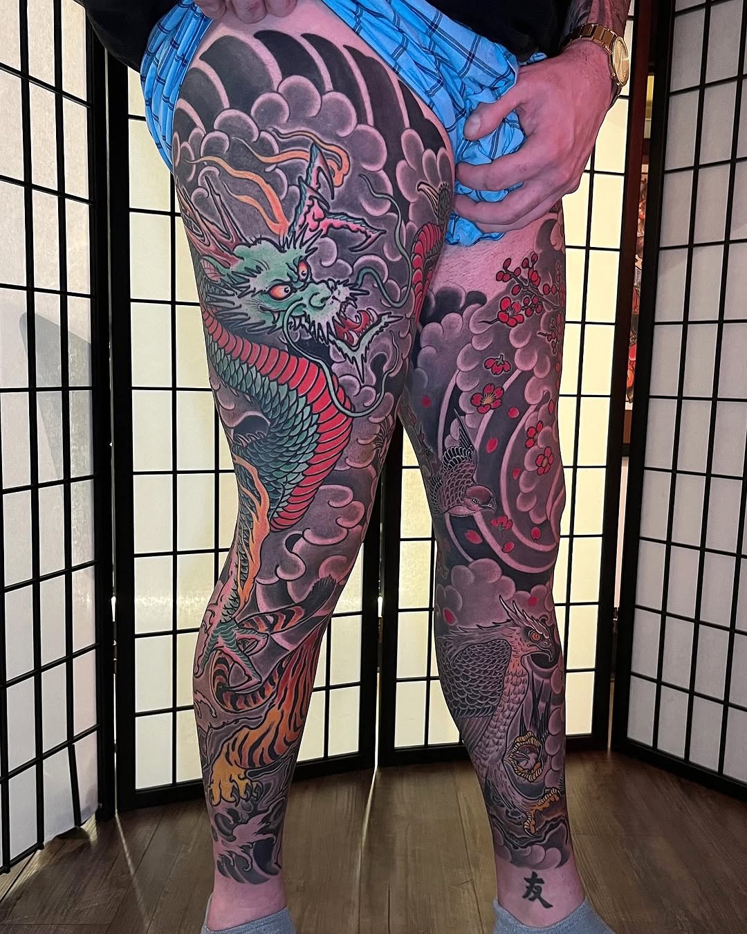 Tattoo by @jonmesatattoos โ japanese_irezumi, black_and_grey