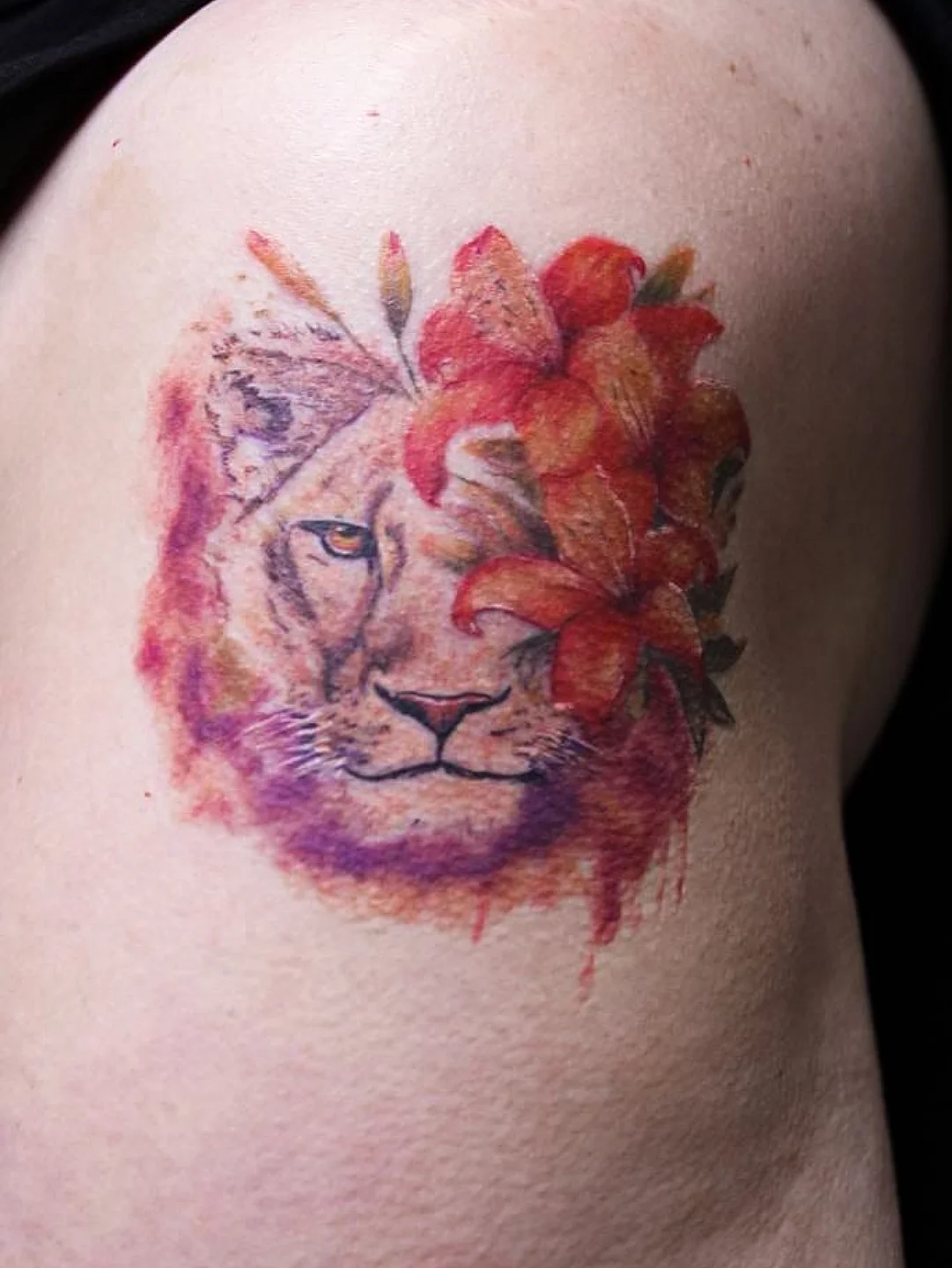 Tattoo by @veroinks — watercolor