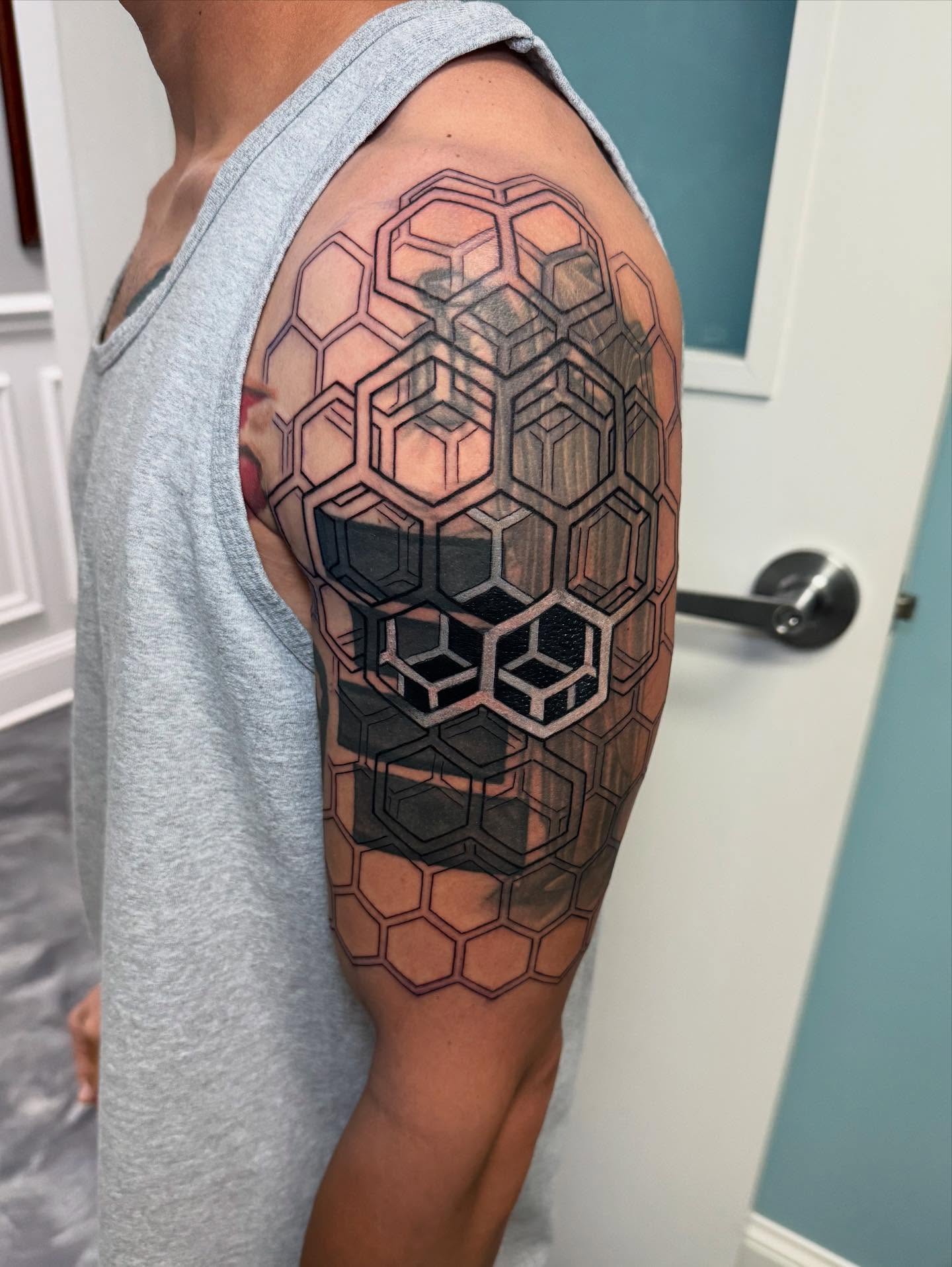 Tattoo by @mekong_lotus — geometric