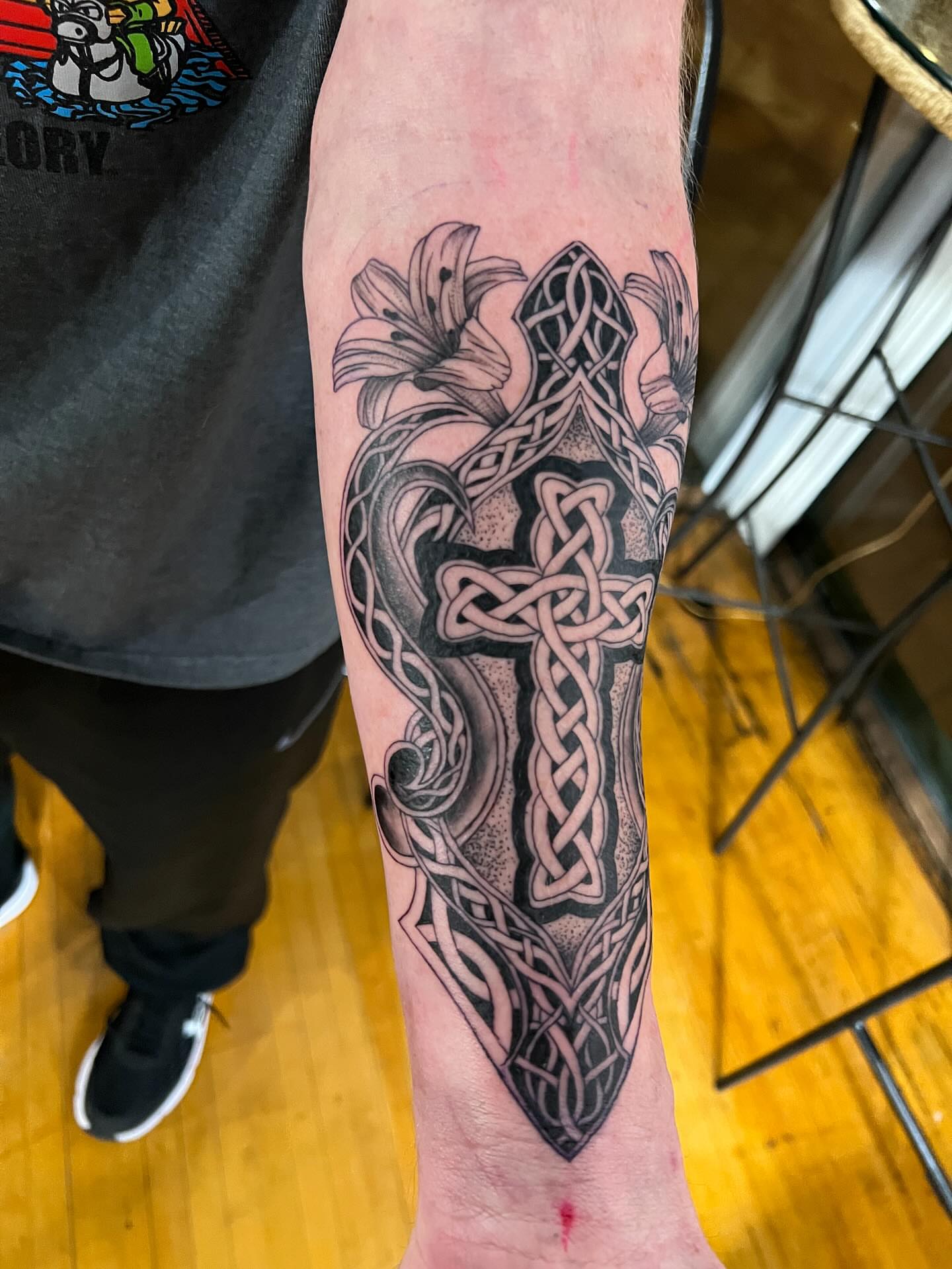 Tattoo by @bearthedemo — black_and_grey