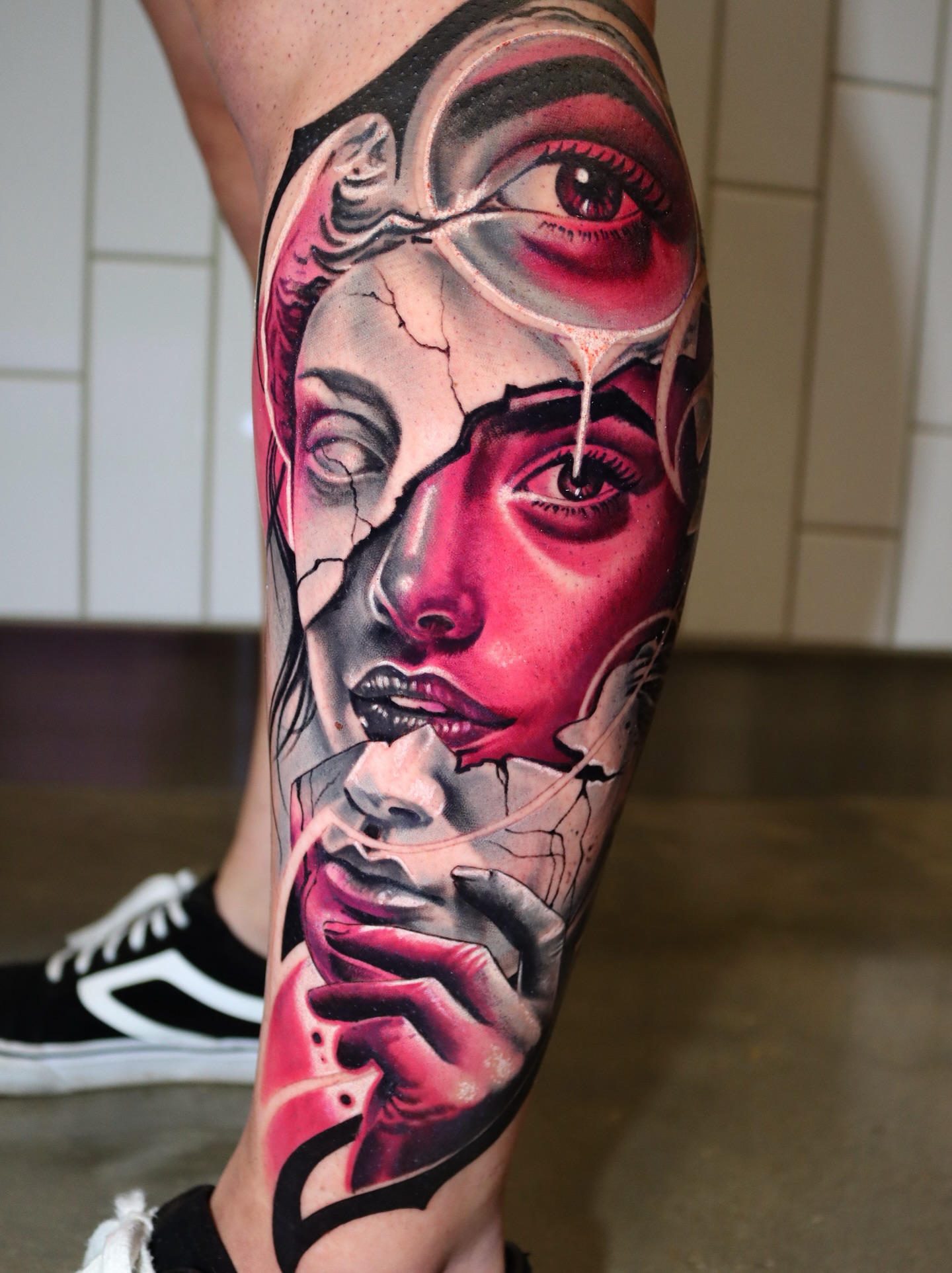 Tattoo by @gbarreratattoos — realism, dark_realism
