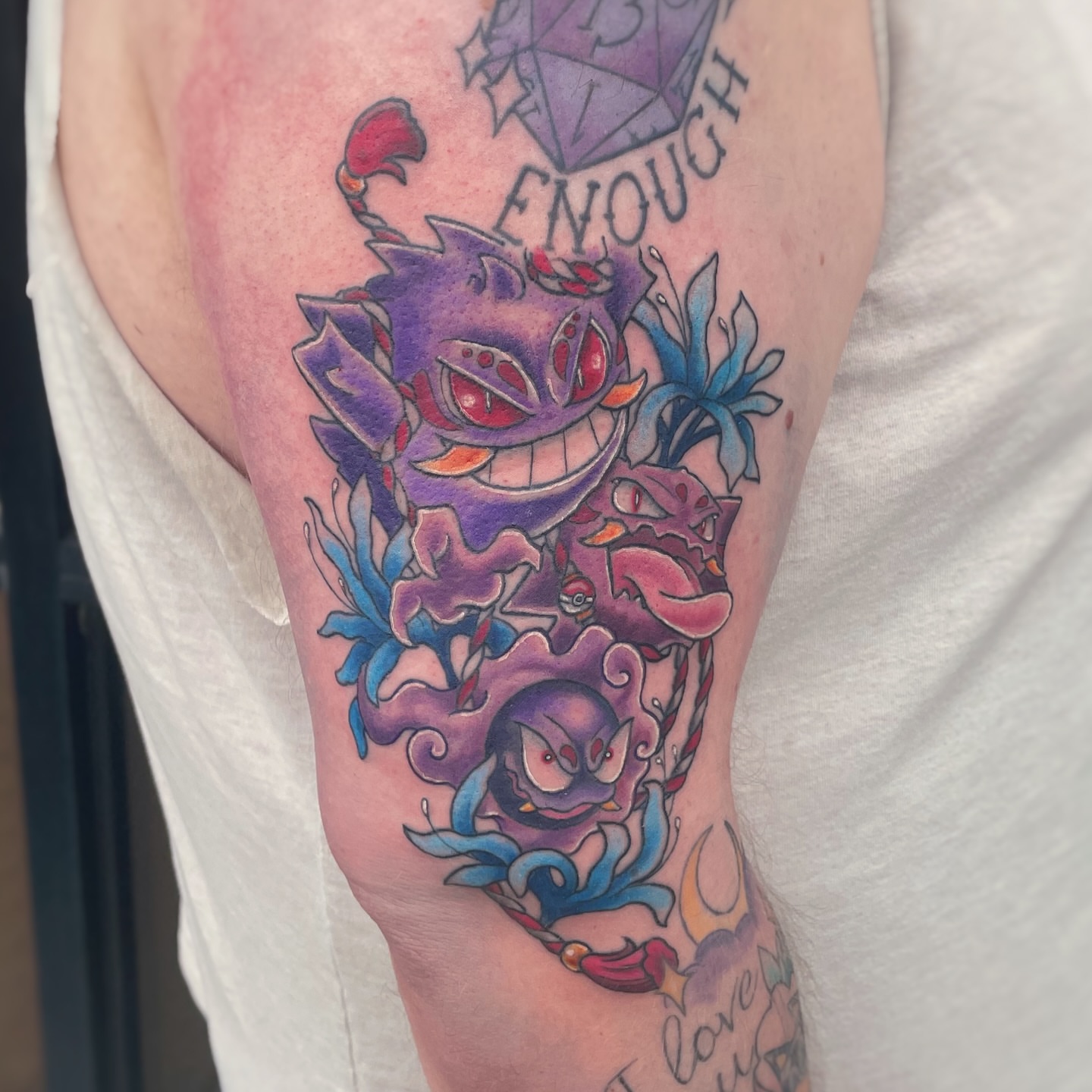 Gengar dark realism tattoo on the forearm by 𝑲𝒂𝒊𝒕 𝑨𝒏𝒅𝒆𝒓𝒔𝒆𝒏