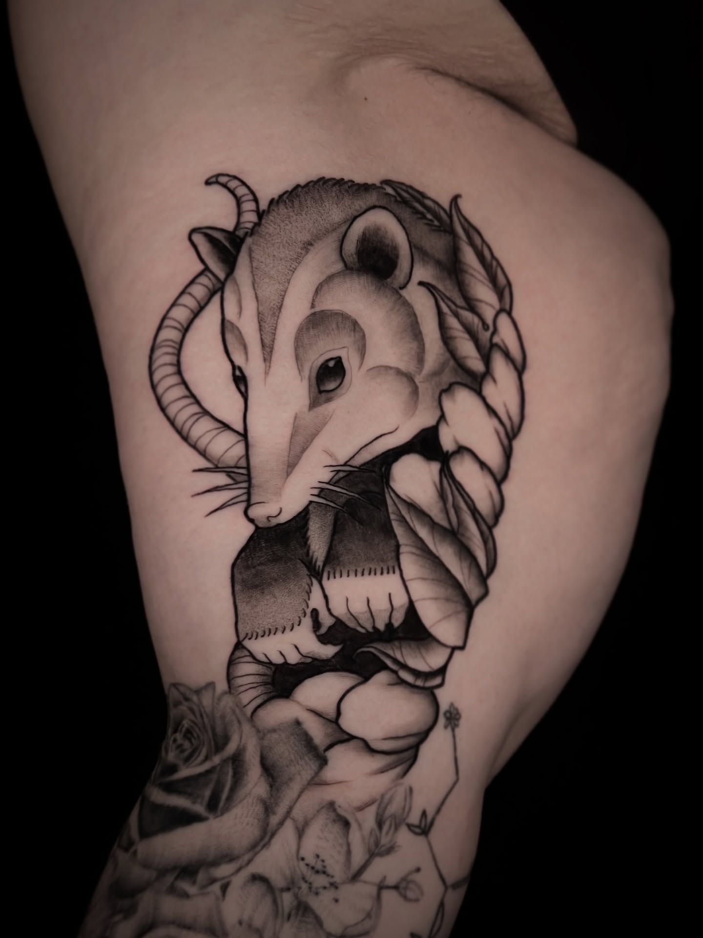 Tattoo by @d.lucian.tattoos — black_and_grey, realism