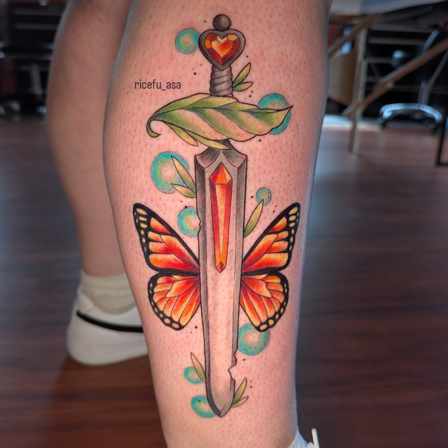 Tattoo by @ricefu_asa — american_traditional, geometric