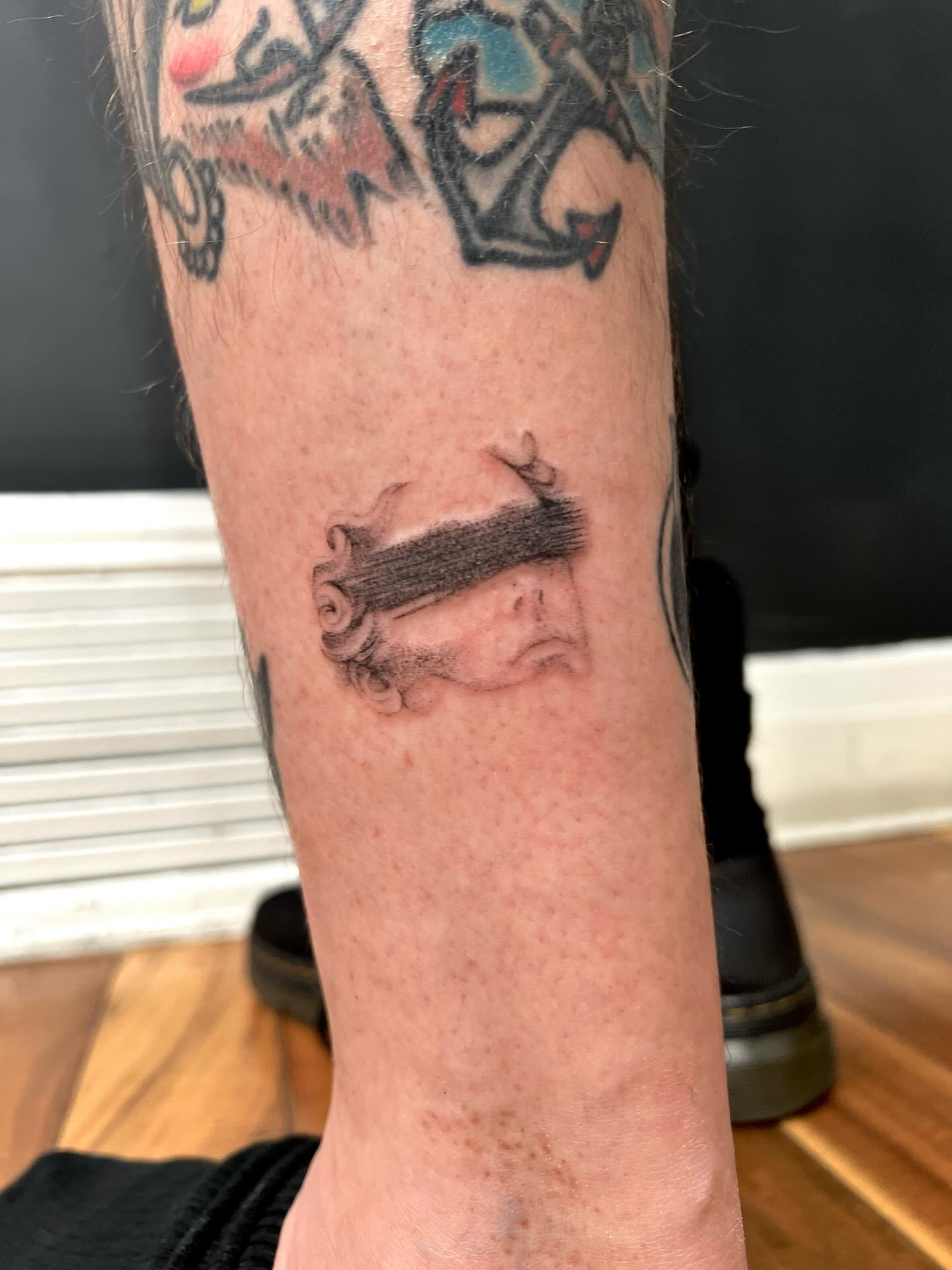 Tattoo by @mbauertattoo — black_and_grey