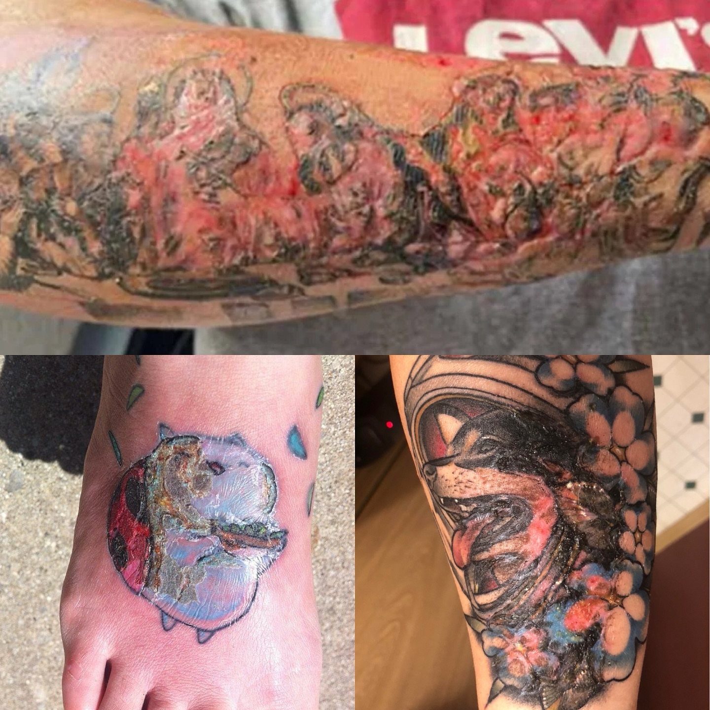 Abstract painting dotwork tattoo on the forearm by B o n d B o n d , “ a r t i s t “