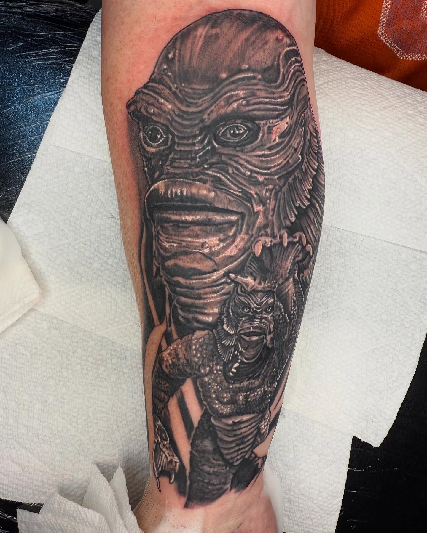 Tattoo by @frankdemao — black_and_grey, realism