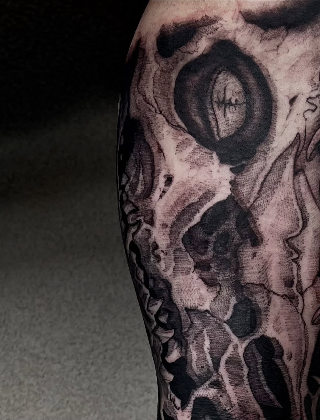 Tattoo by @bloodstonetattoos — black_and_grey, realism