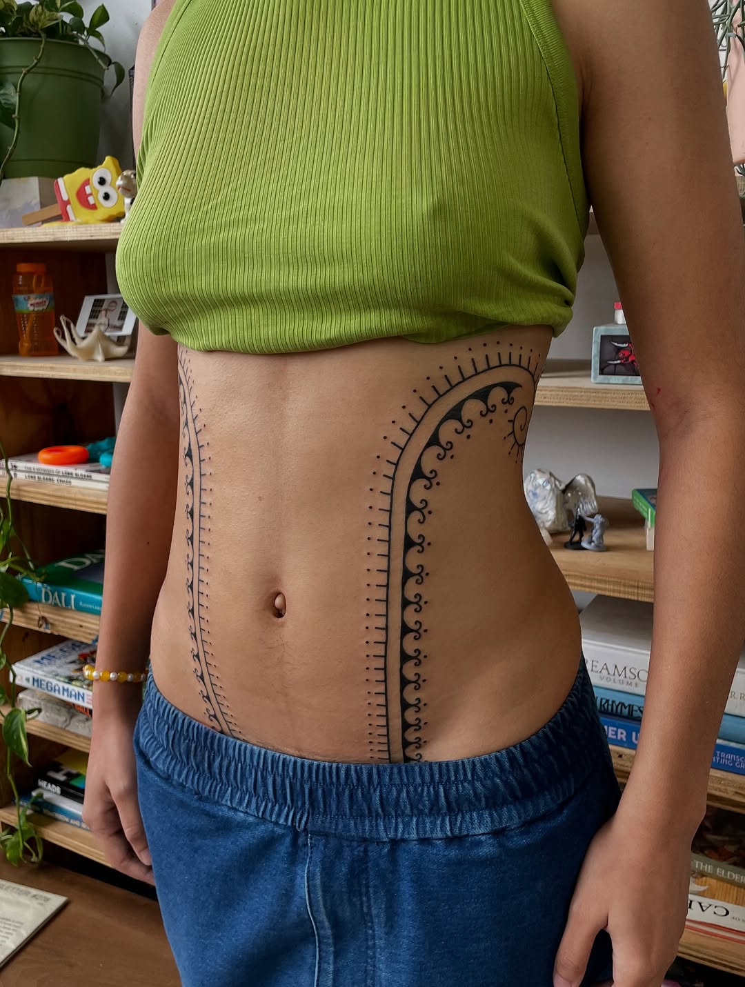 Tattoo by @cosmic___karma — tribal, blackwork