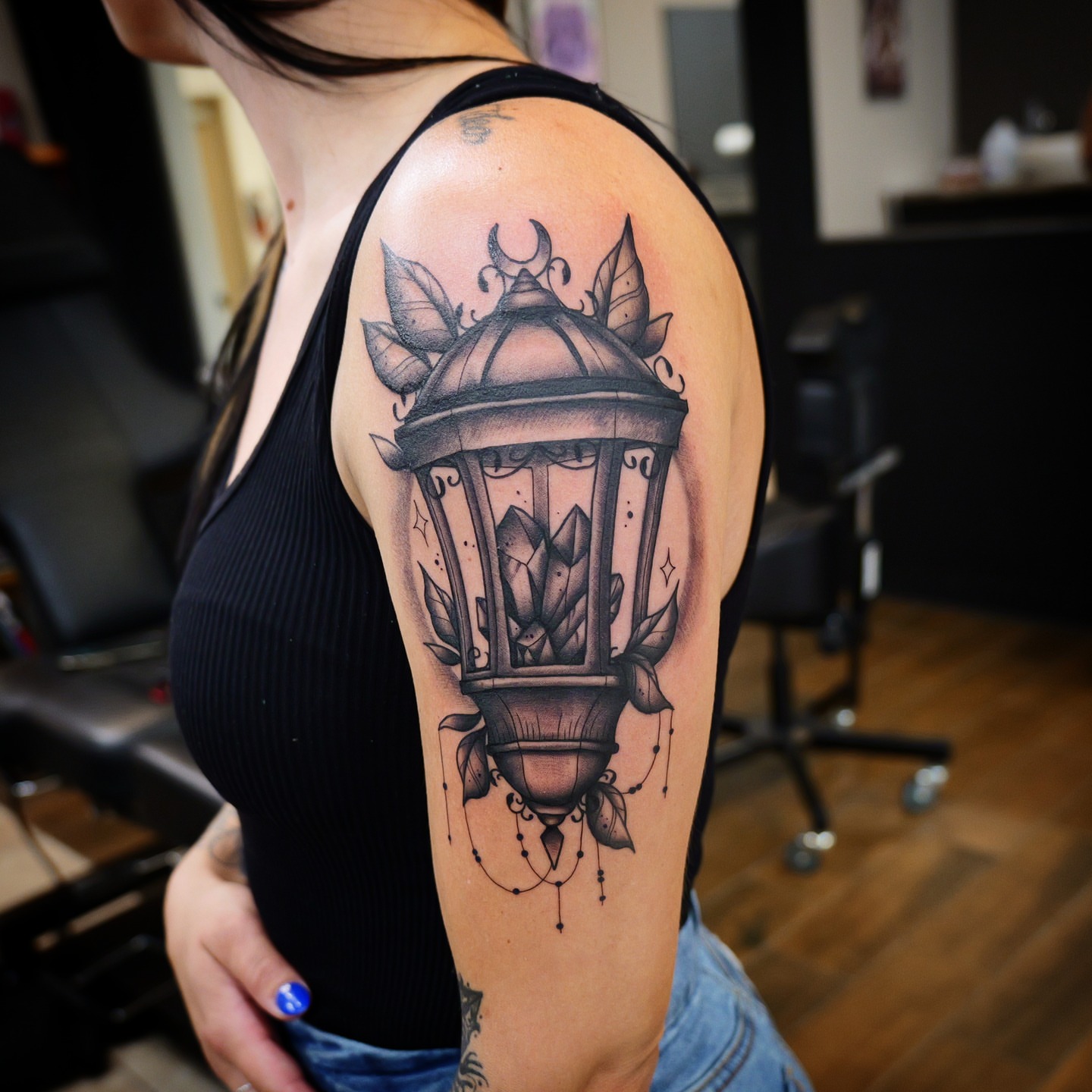 Tattoo by @dunebuggybobby — black_and_grey