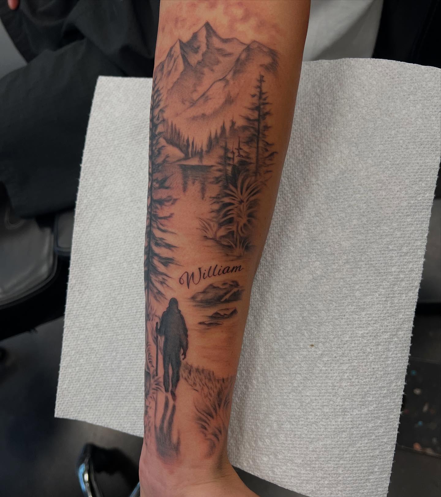 Tattoo by @lyndsink — black_and_grey, realism