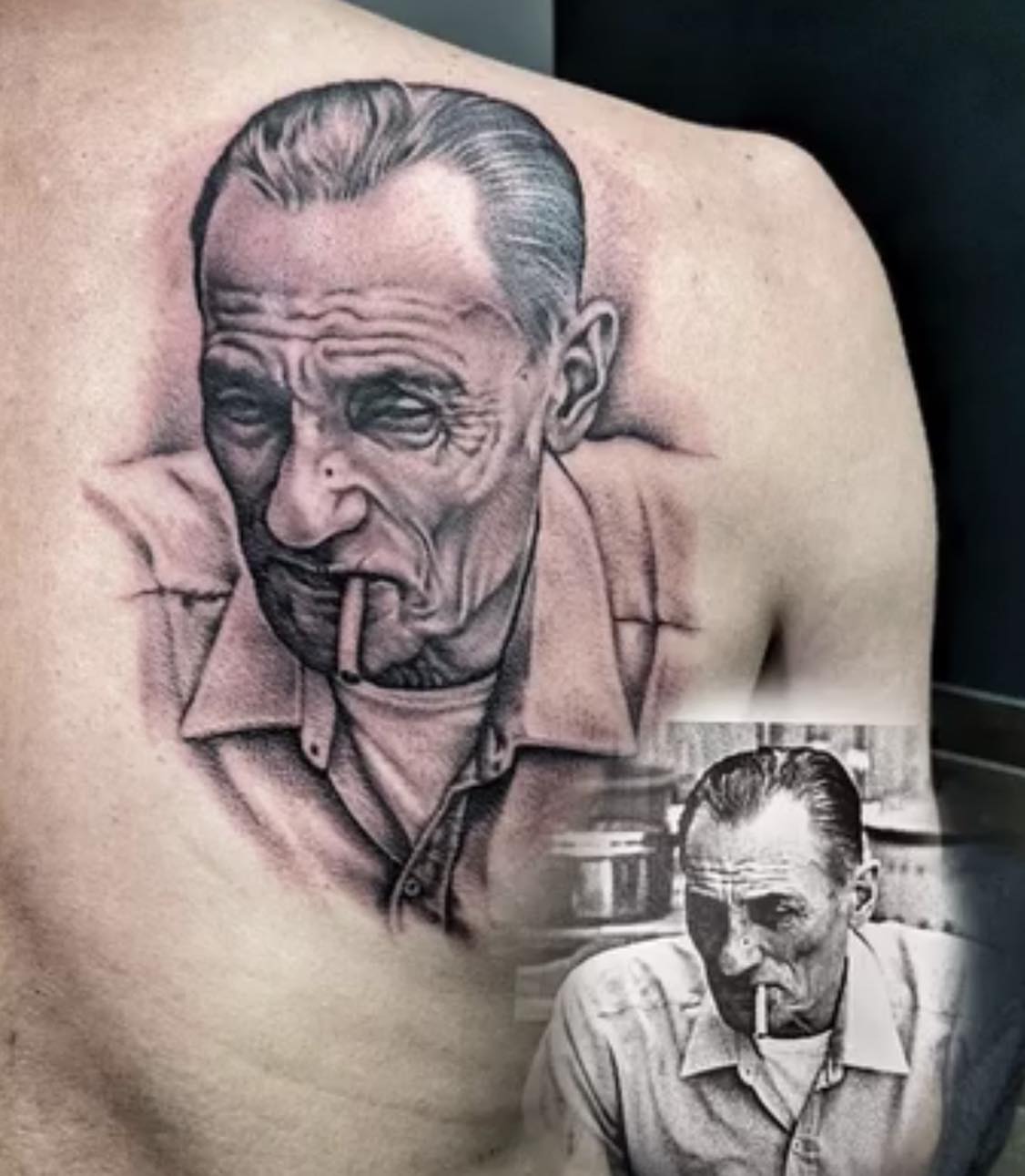 Tattoo by @juliabodyart — realism, dotwork