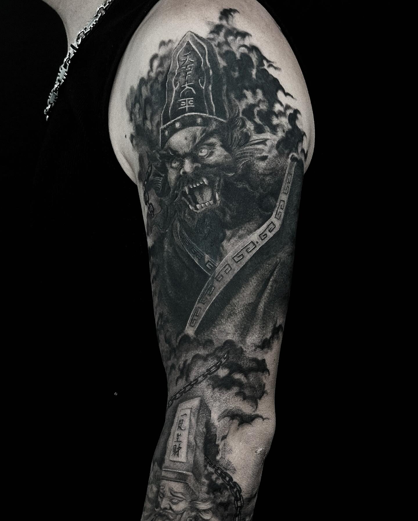 Tattoo by @nonoka_tattoo — black_and_grey, realism