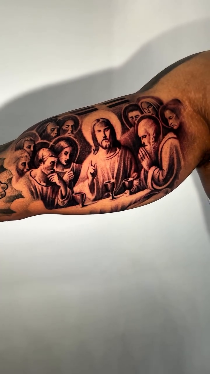 Tattoo by @alfredoadametattoo — realism, black_and_grey