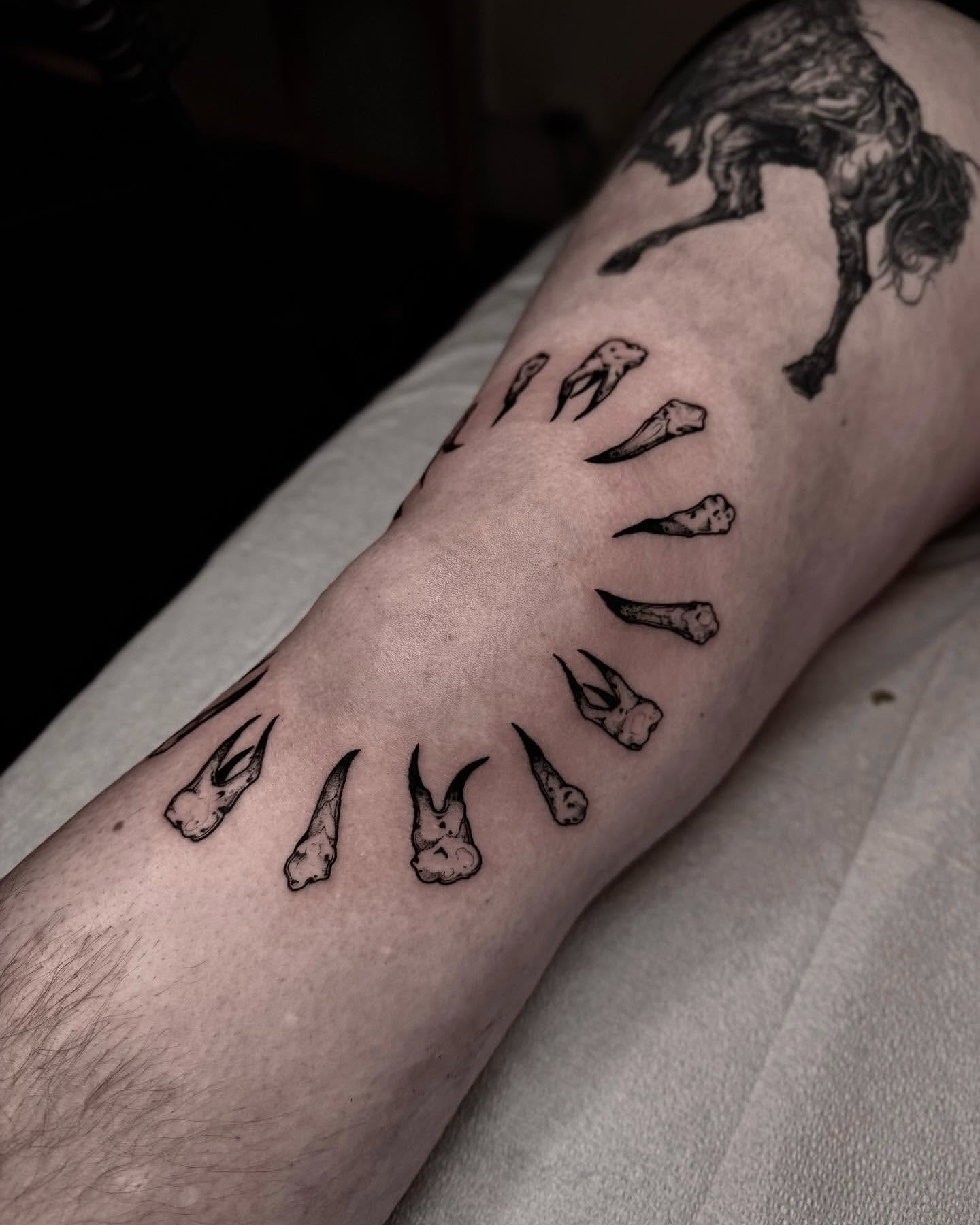 Tattoo by @korztattoo โ black_and_grey