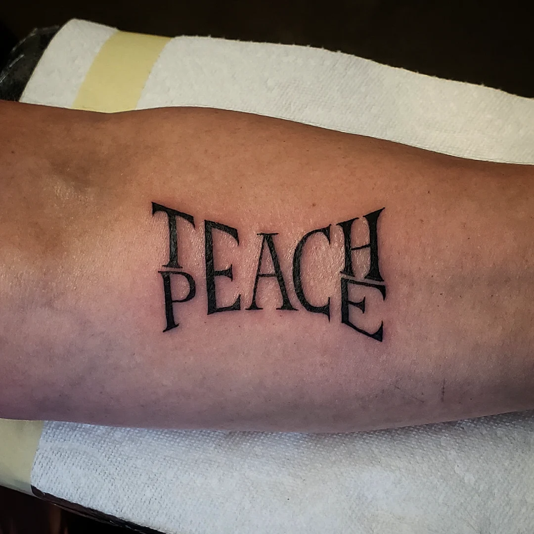 Tattoo by @stevengehlsen — lettering_script