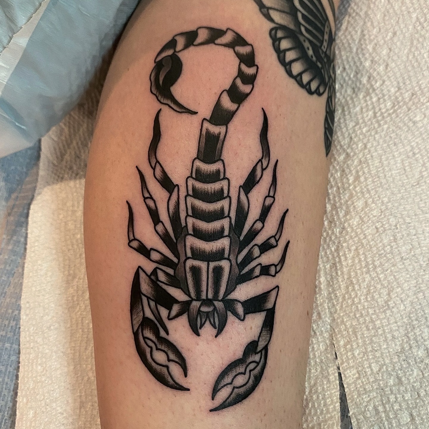 Tattoo by @atomlenhart — black_and_grey
