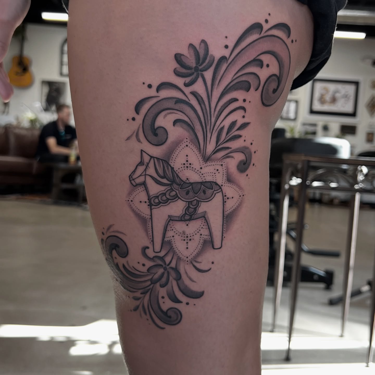 Tattoo by @libbytattoo — black_and_grey