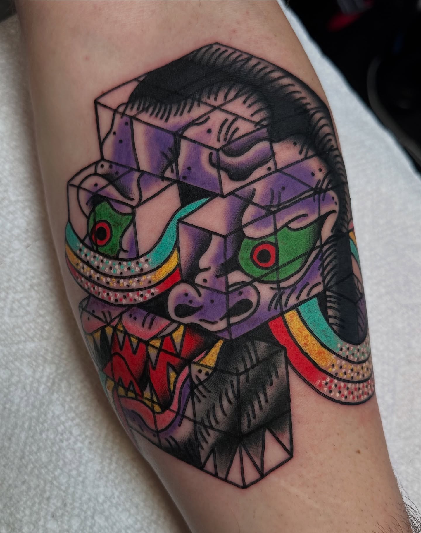 Tattoo by @toadtat2 — geometric