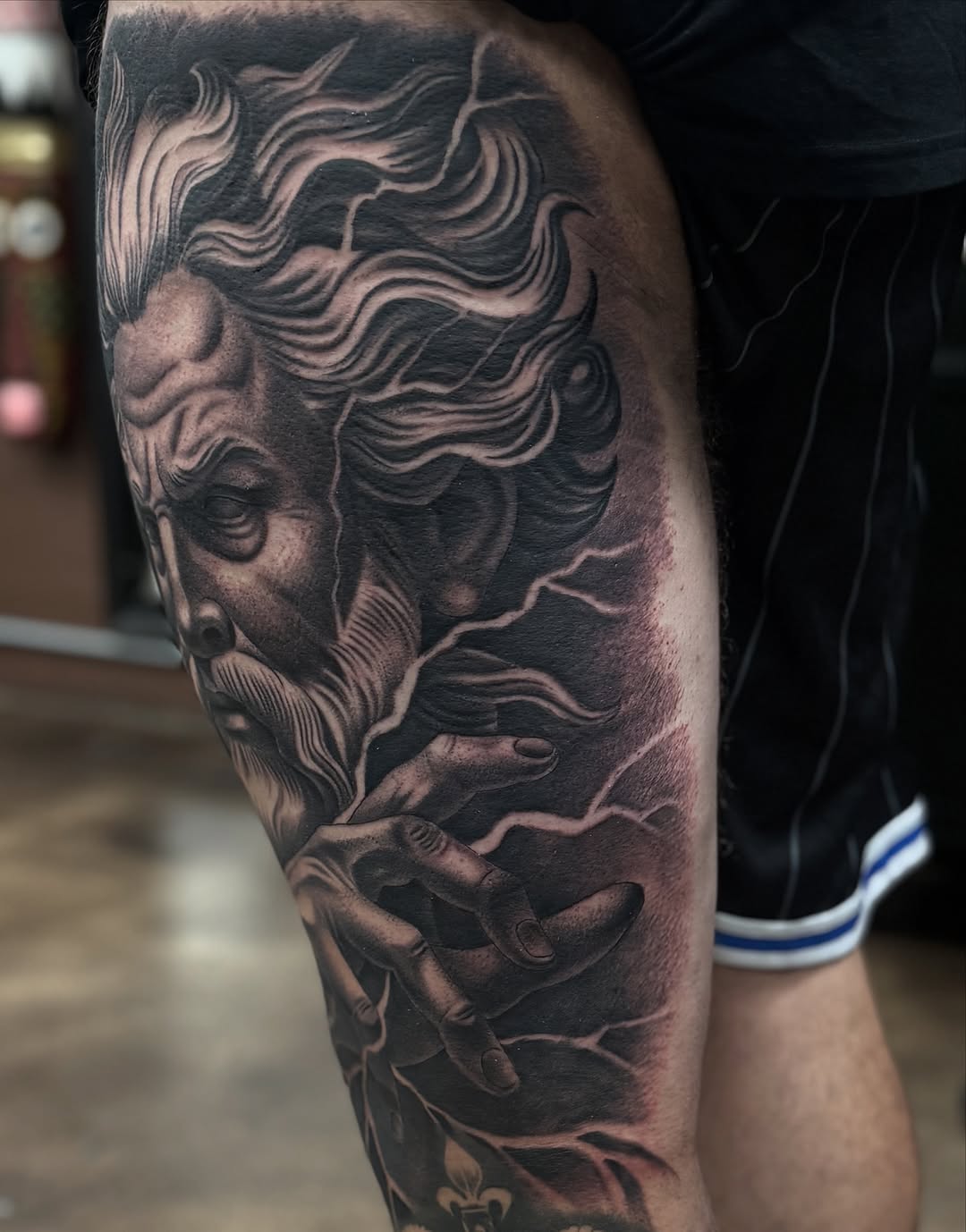 Tattoo by @dome_tats — realism, black_and_grey