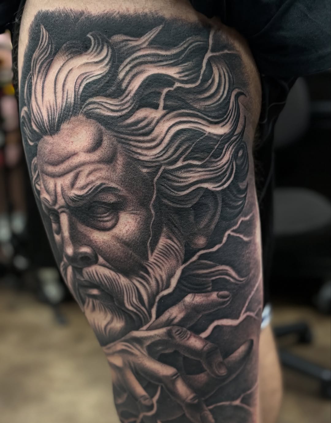 Tattoo by @dome_tats — realism, black_and_grey