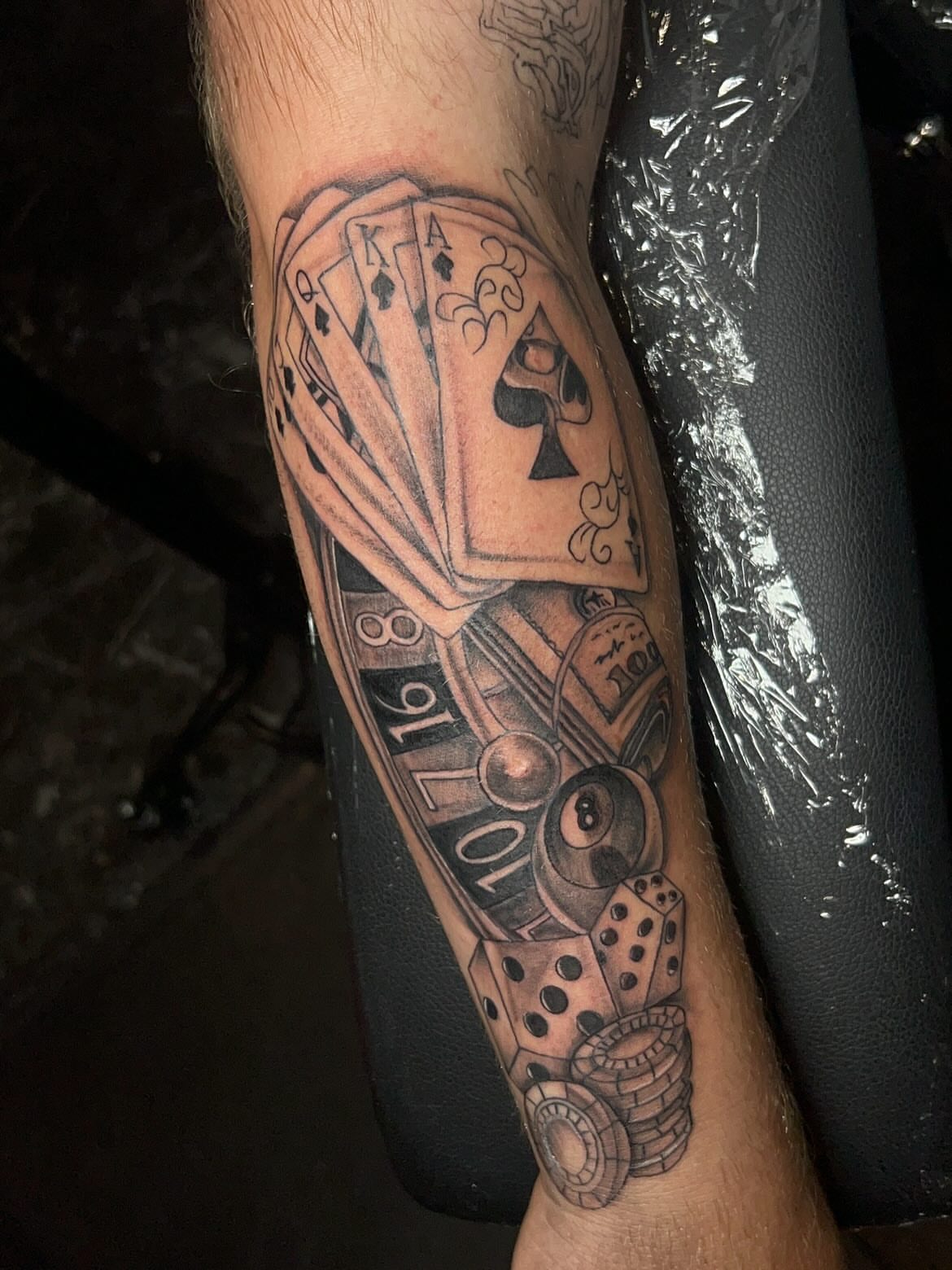 Tattoo by @deadeyetattoos — black_and_grey