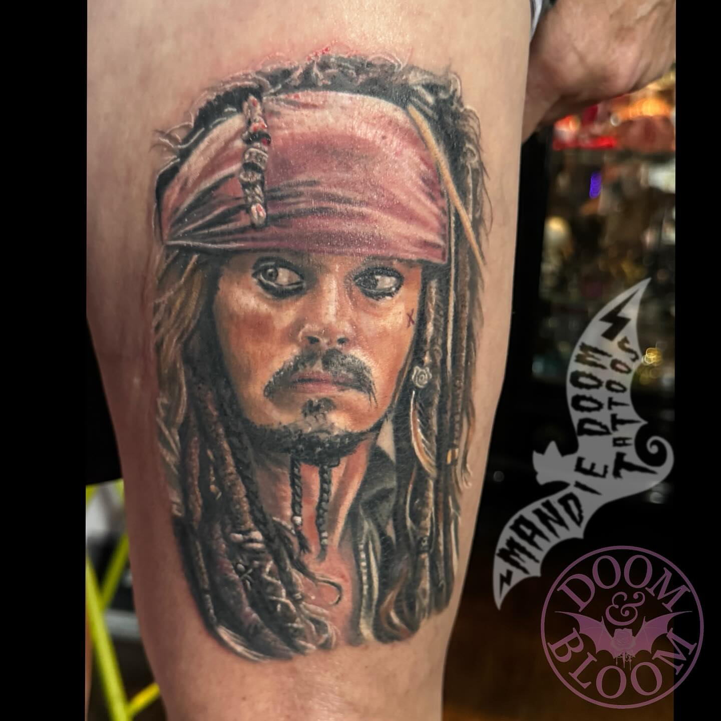 Tattoo by @mandiedoomtattoos — realism, dark_realism