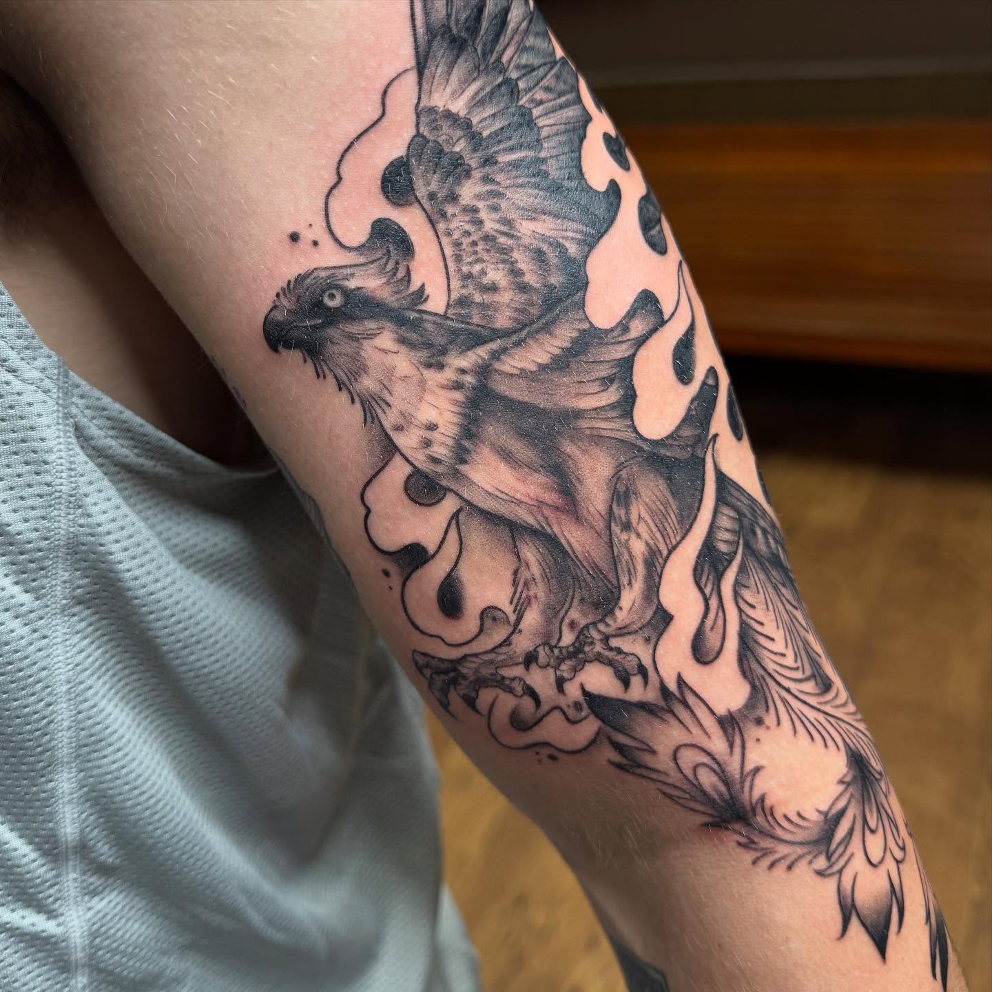 Tattoo by @chadmc509 — black_and_grey, realism