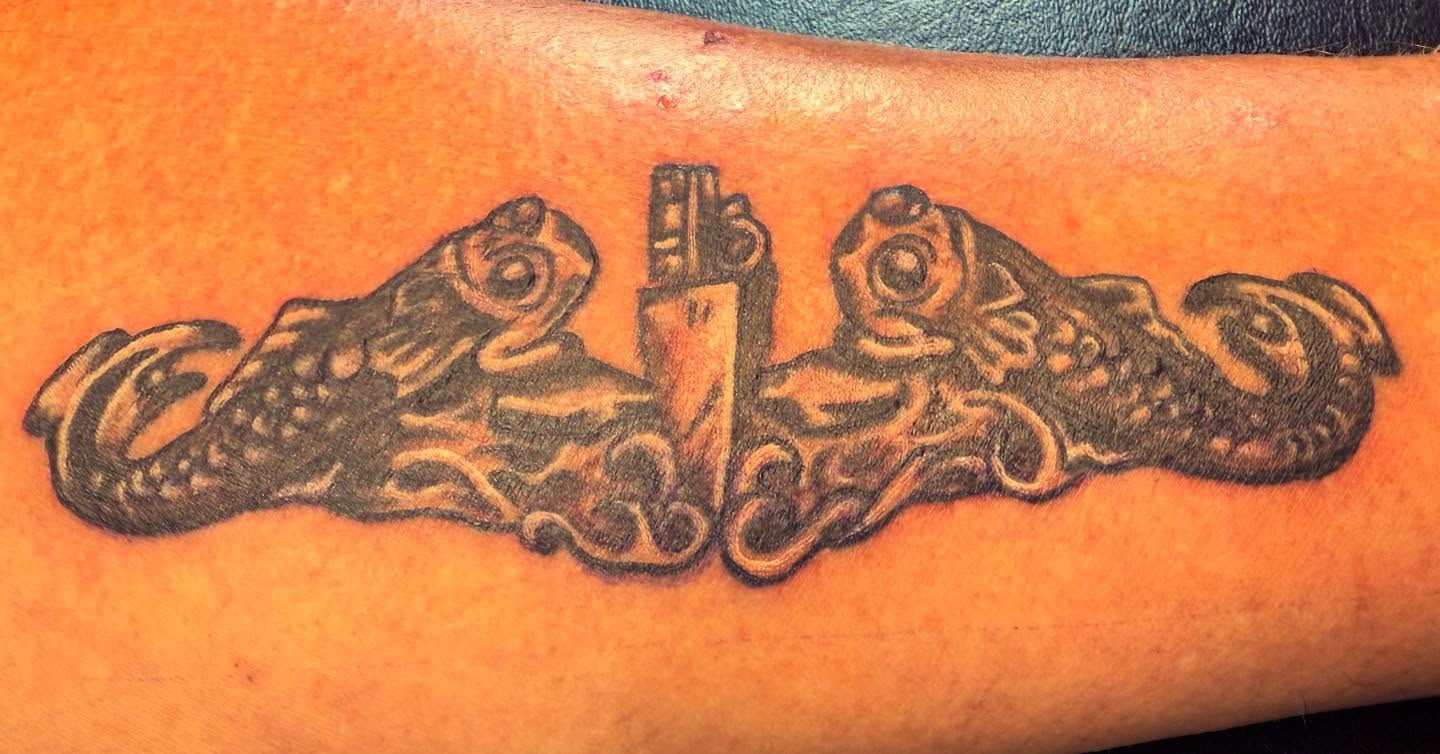 Octopus black and grey tattoo on the forearm by @lady_raven_tattoo