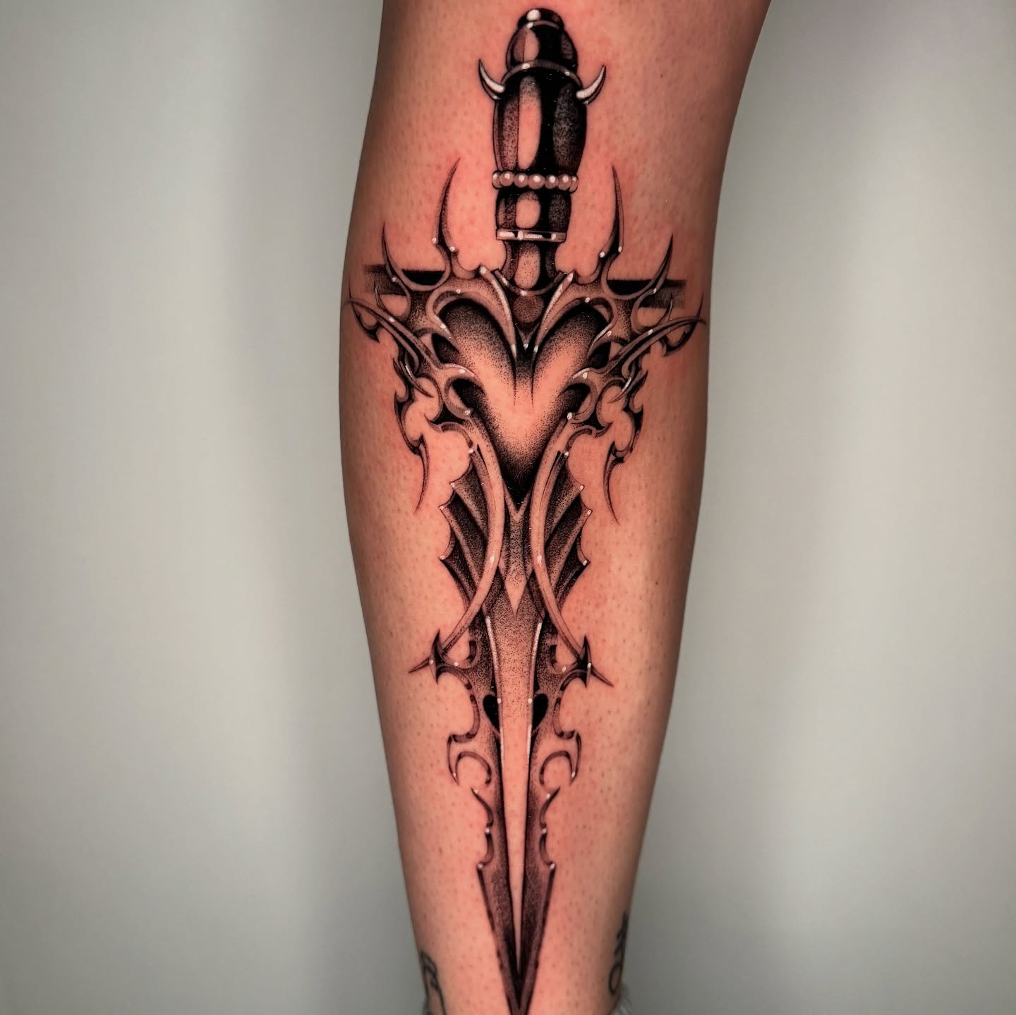 Tattoo by @ellafromhella — black_and_grey, tribal